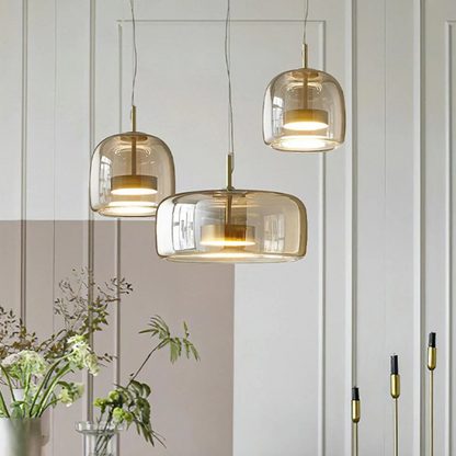 Trio Pendellampe Hailie – Moderne Glas og Metal Design til Dit Hjem