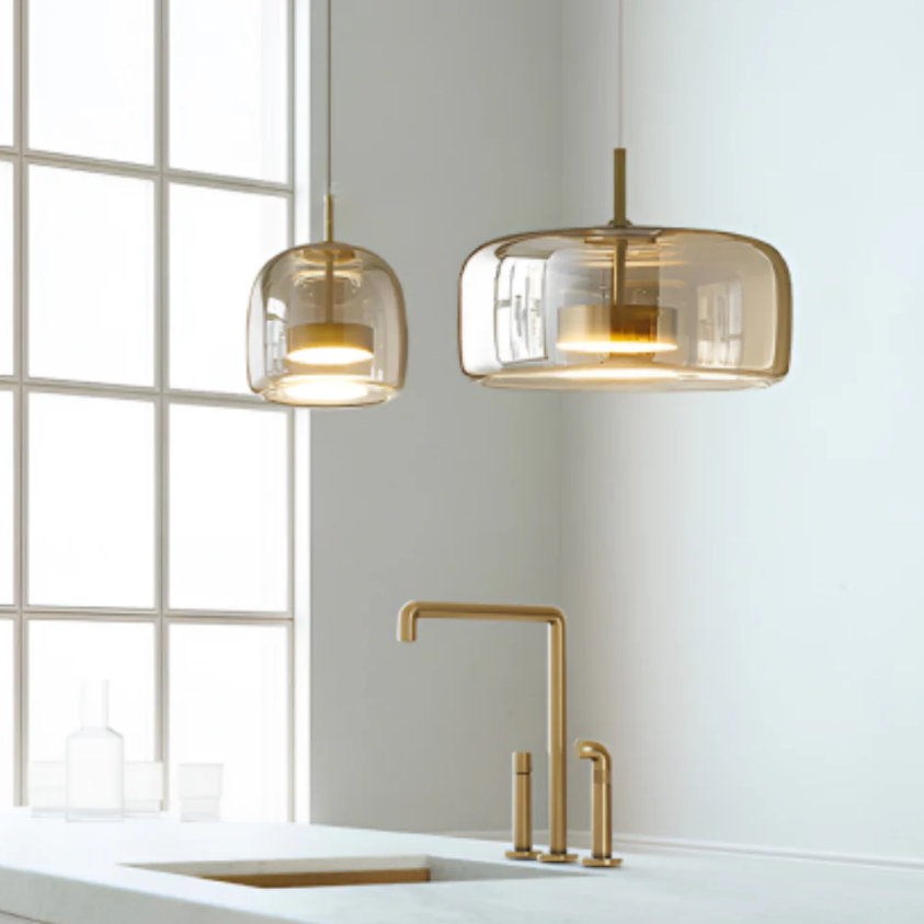 Trio Pendellampe Hailie – Moderne Glas og Metal Design til Dit Hjem